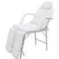 Silla de masaje y tratamiento con apoyo para piernas ajustable, blanca Silla de masaje y tratamiento con apoyo para piernas ajustable, blanca