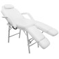 Silla de masaje y tratamiento con apoyo para piernas ajustable, blanca Silla de masaje y tratamiento con apoyo para piernas ajustable, blanca