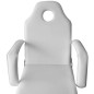 Silla de masaje y tratamiento con apoyo para piernas ajustable, blanca Silla de masaje y tratamiento con apoyo para piernas ajustable, blanca