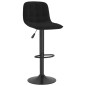 vidaXL Taburetes de cocina 2 unidades terciopelo negro