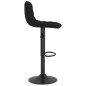 vidaXL Taburetes de cocina 2 unidades terciopelo negro