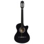 vidaXL Guitarra Clásica Western Cutaway con 6 cuerdas negra 38" vidaXL Guitarra Clásica Western Cutaway con 6 cuerdas negra 38"