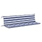 vidaXL Cojines banco jardín 2 uds tela a rayas azul blanco 200x50x7 cm vidaXL Cojines banco jardín 2 uds tela a rayas azul blanco 200x50x7 cm