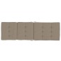 vidaXL Cojines para tumbona 2 uds tela Oxford gris taupe vidaXL Cojines para tumbona 2 uds tela Oxford gris taupe