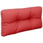 vidaXL Cojín para palets de tela rojo 70x40x12 cm