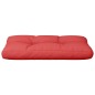 vidaXL Cojín para palets de tela rojo 70x40x12 cm