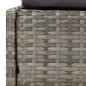 vidaXL Tumbona con toldo plegable ratán sintético gris 200x114x128 cm vidaXL Tumbona con toldo plegable ratán sintético gris 200x114x128 cm