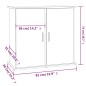 vidaXL Soporte para acuario madera de ingeniería blanco 81x36x73 cm