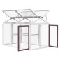 vidaXL Corral de madera maciza pino color moca 141x94x104 cm