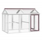 vidaXL Corral de madera maciza pino color moca 141x94x104 cm