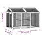 vidaXL Corral de madera maciza pino color moca 141x94x104 cm