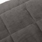 vidaXL Manta con peso tela gris 155x220 cm 11 kg
