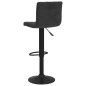 vidaXL Taburetes de cocina 2 unidades terciopelo negro vidaXL Taburetes de cocina 2 unidades terciopelo negro