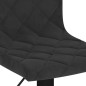 vidaXL Taburetes de cocina 2 unidades terciopelo negro vidaXL Taburetes de cocina 2 unidades terciopelo negro