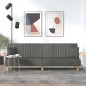 vidaXL Sofá cama con reposabrazos tela gris oscuro vidaXL Sofá cama con reposabrazos tela gris oscuro