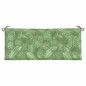 vidaXL Cojín para banco de jardín tela estampado de hojas 120x50x7 cm vidaXL Cojín para banco de jardín tela estampado de hojas 120x50x7 cm