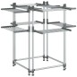 vidaXL Tendedero para ropa aluminio 107x107x120 cm vidaXL Tendedero para ropa aluminio 107x107x120 cm