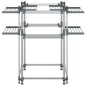 vidaXL Tendedero para ropa aluminio 107x107x120 cm vidaXL Tendedero para ropa aluminio 107x107x120 cm