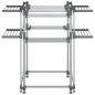 vidaXL Tendedero para ropa aluminio 107x107x120 cm vidaXL Tendedero para ropa aluminio 107x107x120 cm