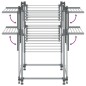 vidaXL Tendedero para ropa aluminio 107x107x120 cm vidaXL Tendedero para ropa aluminio 107x107x120 cm