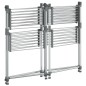 vidaXL Tendedero para ropa aluminio 107x107x120 cm vidaXL Tendedero para ropa aluminio 107x107x120 cm