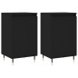 vidaXL Aparadores 2 uds madera de ingeniería negro 40x35x70 cm vidaXL Aparadores 2 uds madera de ingeniería negro 40x35x70 cm