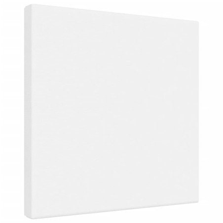 vidaXL Lienzos tensados 12 uds madera maciza de pino y tela blanco