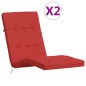 vidaXL Cojines para tumbona 2 uds tela Oxford rojo vidaXL Cojines para tumbona 2 uds tela Oxford rojo