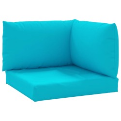 vidaXL Cojines para palés 3 piezas tela Oxford turquesa