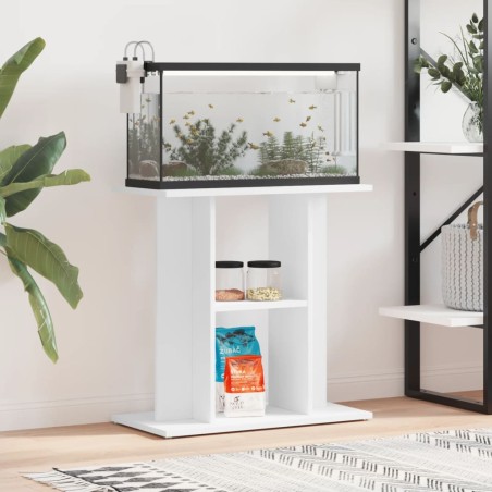 vidaXL Soporte para acuario madera de ingeniería blanco 60x30x60 cm