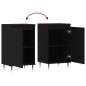 vidaXL Aparadores 2 uds madera de ingeniería negro 40x35x70 cm vidaXL Aparadores 2 uds madera de ingeniería negro 40x35x70 cm