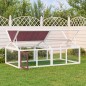 vidaXL Corral de animales madera maciza pino moca 200x112,5x74 cm vidaXL Corral de animales madera maciza pino moca 200x112,5x74 cm