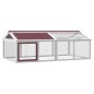 vidaXL Corral de animales madera maciza pino moca 200x112,5x74 cm vidaXL Corral de animales madera maciza pino moca 200x112,5x74 cm