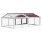vidaXL Corral de animales madera maciza pino moca 200x112,5x74 cm vidaXL Corral de animales madera maciza pino moca 200x112,5x74 cm