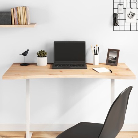 vidaXL Tablero de escritorio madera maciza de pino 110x60x2,5 cm