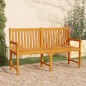vidaXL Banco de jardín 150 cm madera maciza de acacia vidaXL Banco de jardín 150 cm madera maciza de acacia
