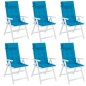 vidaXL Cojines de silla con respaldo alto 6 uds tela Oxford azul claro vidaXL Cojines de silla con respaldo alto 6 uds tela Oxford azul claro