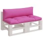 vidaXL Cojines para palés 2 unidades tela Oxford rosa