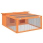 vidaXL Conejera de madera maciza de pino marrón 117,5x97x47,5 cm vidaXL Conejera de madera maciza de pino marrón 117,5x97x47,5 cm