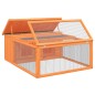 vidaXL Conejera de madera maciza de pino marrón 117,5x97x47,5 cm vidaXL Conejera de madera maciza de pino marrón 117,5x97x47,5 cm