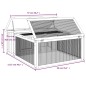 vidaXL Conejera de madera maciza de pino marrón 117,5x97x47,5 cm vidaXL Conejera de madera maciza de pino marrón 117,5x97x47,5 cm