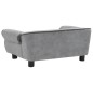 vidaXL Sofá para perros felpa gris 72x45x30 cm vidaXL Sofá para perros felpa gris 72x45x30 cm