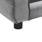 vidaXL Sofá para perros felpa gris 72x45x30 cm vidaXL Sofá para perros felpa gris 72x45x30 cm