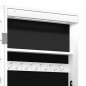 vidaXL Espejo con joyero y luces LED para pared blanco vidaXL Espejo con joyero y luces LED para pared blanco