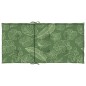 vidaXL Cojines de silla de respaldo bajo 4 uds tela estampado de hojas vidaXL Cojines de silla de respaldo bajo 4 uds tela estampado de hojas