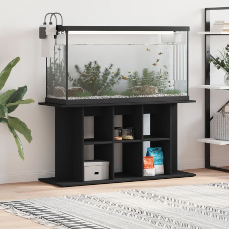 vidaXL Soporte para acuario madera de ingeniería negro 120x40x60 cm