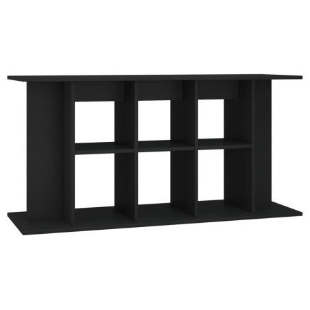 vidaXL Soporte para acuario madera de ingeniería negro 120x40x60 cm