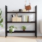 vidaXL Estante pared madera roble tratada marrón oscuro 120x30x(2-4)cm vidaXL Estante pared madera roble tratada marrón oscuro 120x30x(2-4)cm
