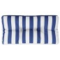 vidaXL Cojín para palés tela a rayas azul y blanco 70x40x12 cm vidaXL Cojín para palés tela a rayas azul y blanco 70x40x12 cm