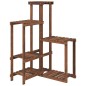 vidaXL Soporte para flores de madera maciza abeto 62,5x61,5x101,5 cm vidaXL Soporte para flores de madera maciza abeto 62,5x61,5x101,5 cm